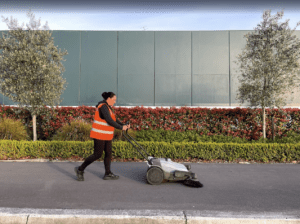 Car park maintenance and commercial cleaning at a Hawke's Bay business site